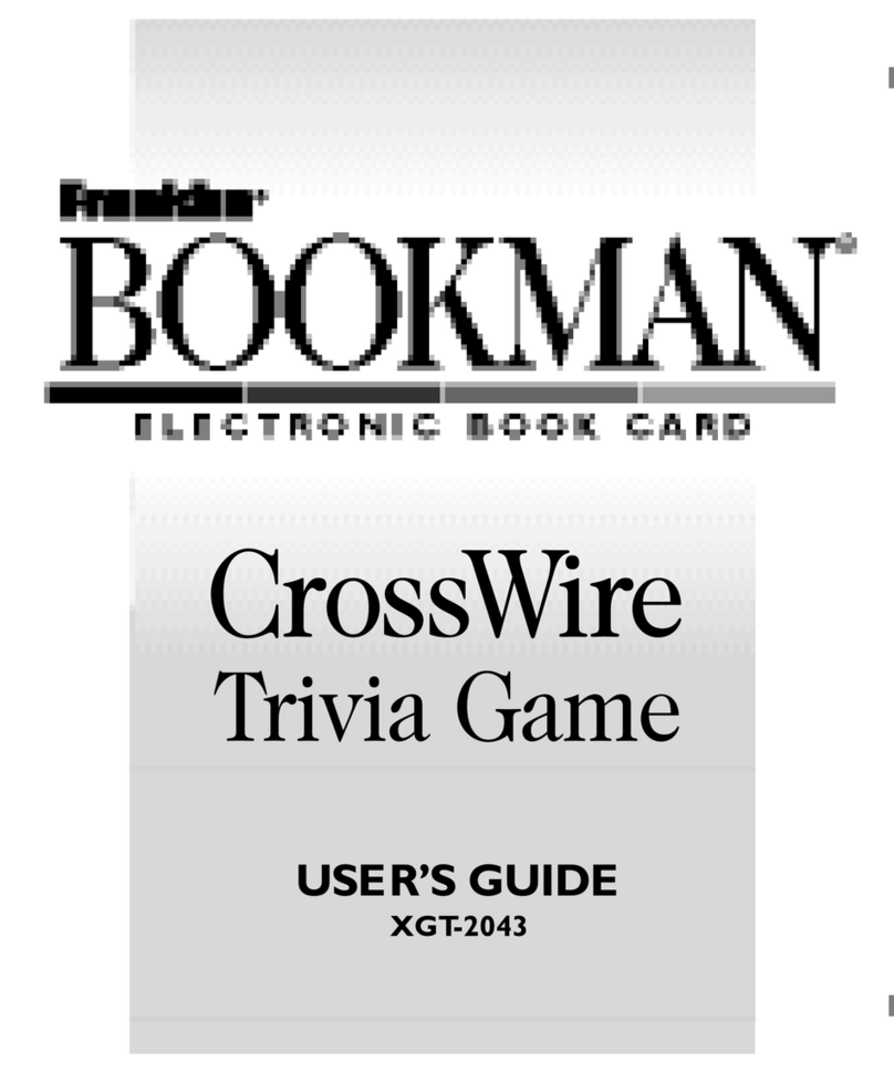 Franklin BOOKMAn XGT-2043 User manual
