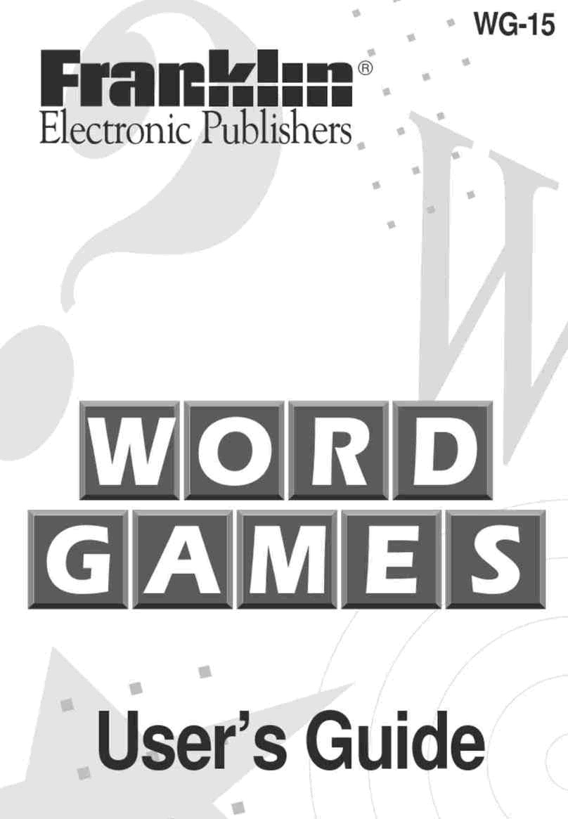 Franklin Word Games WG-15 User manual