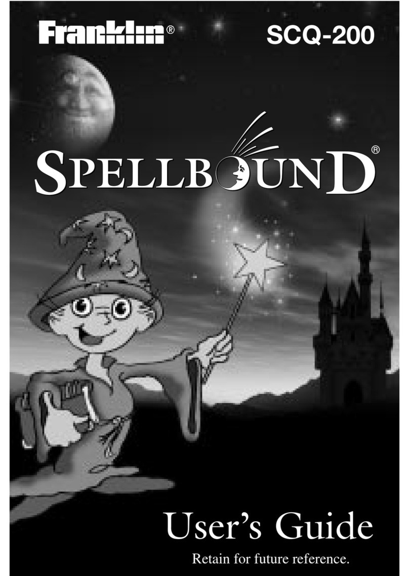 Franklin SpellBound SCQ-200 User manual