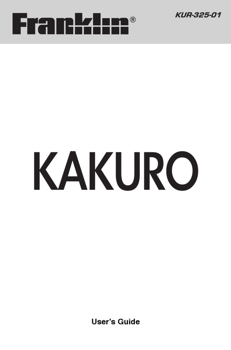 Franklin KAKURO KUR-325-01 user guide