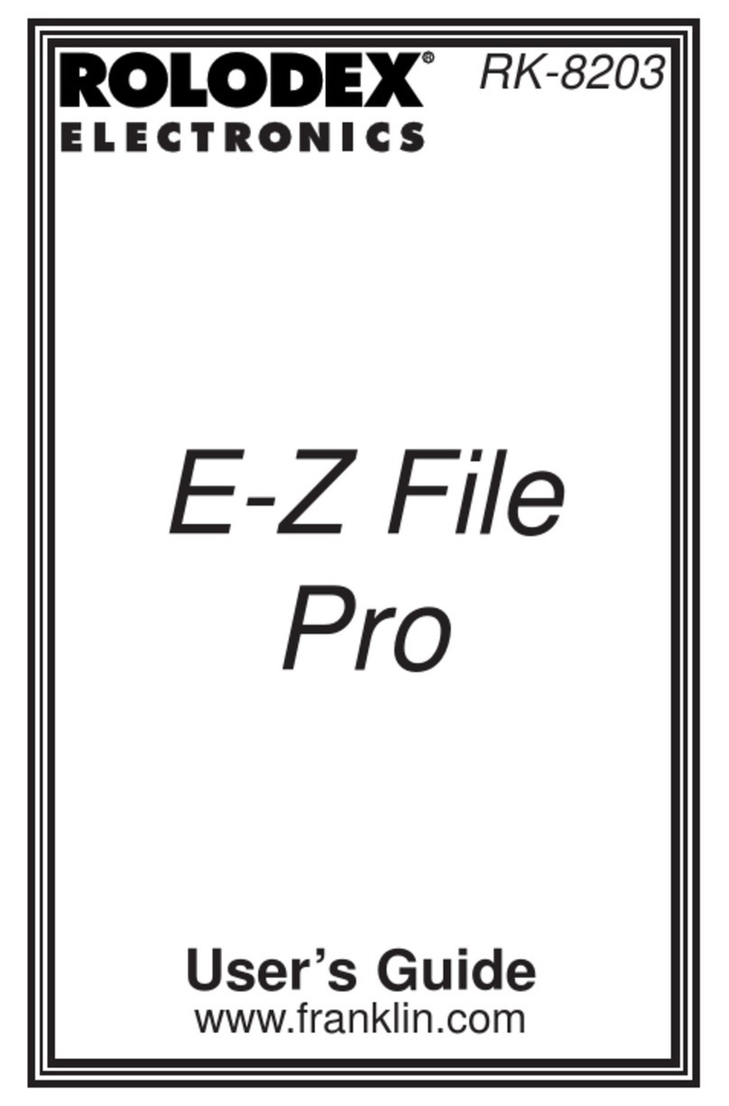 Franklin RK-8203 user guide