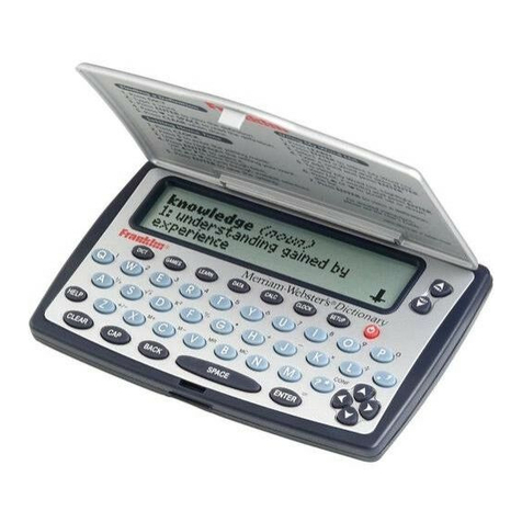 Franklin Merriam Webster  Dictionary MWD-450 user guide