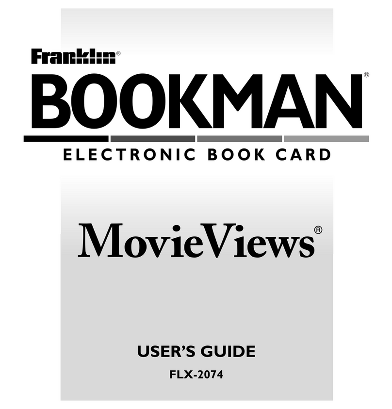 Franklin BOOKMAN FLX-2074 user guide