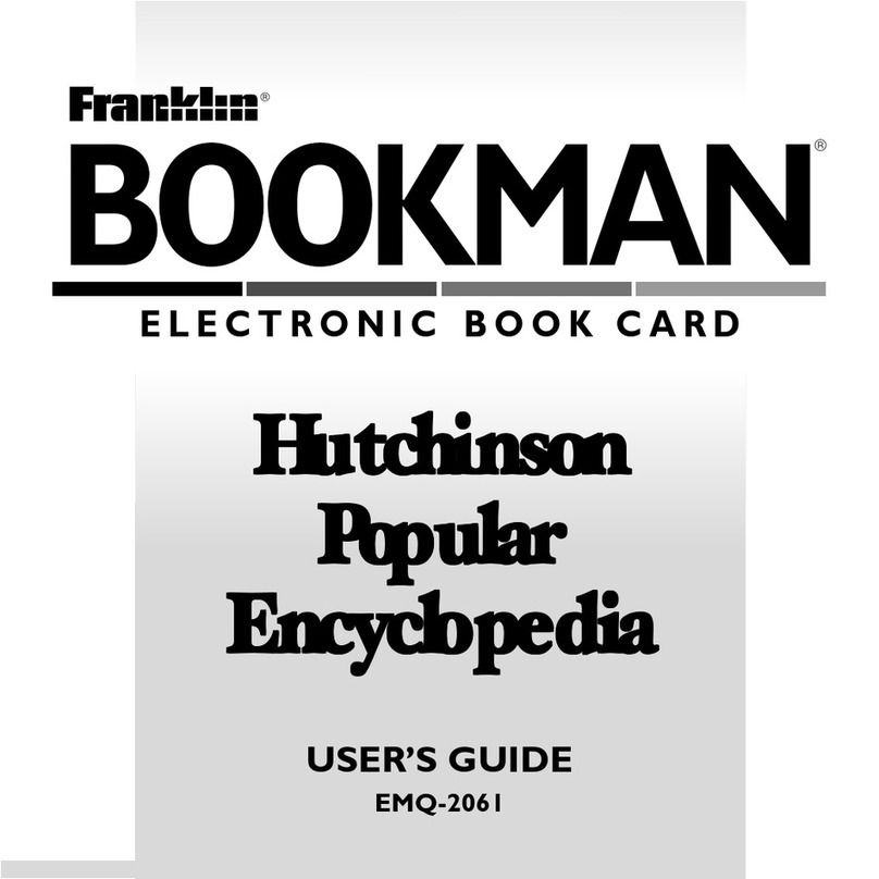 Franklin BOOKMAN EMQ-2061 user guide