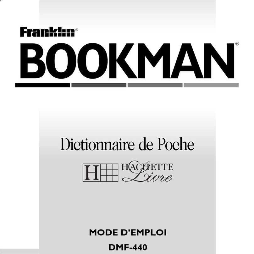 Franklin BOOKMAN DMF-440 User manual