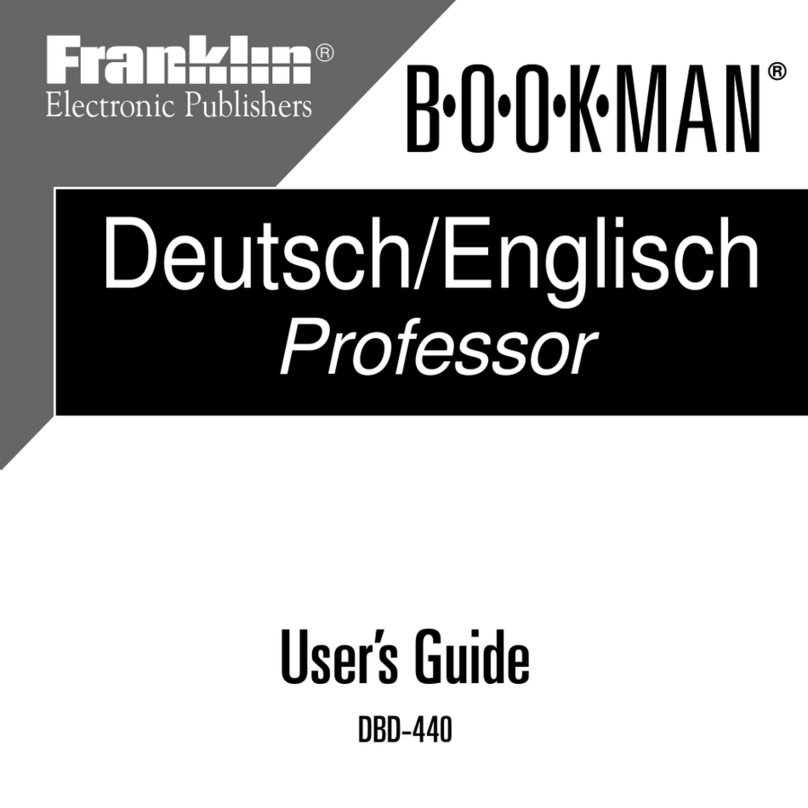 Franklin Deutsch/Englisch Professor DBD-440 User manual