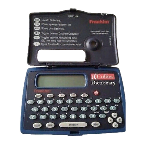 Franklin DMQ-118N user guide
