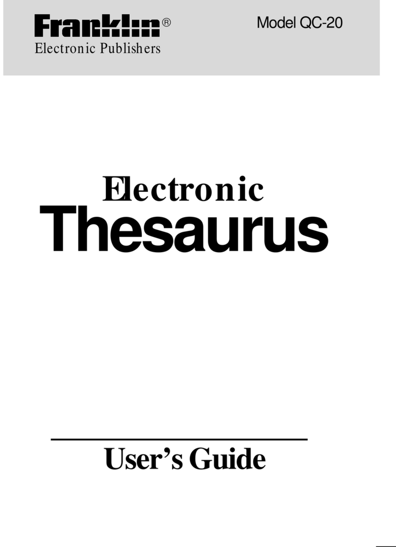 Franklin QC-20 user guide