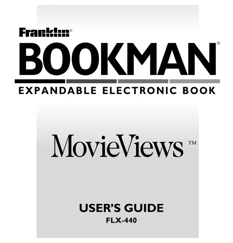 Franklin Bookman MOVIEVIEWS FLX-440 user guide