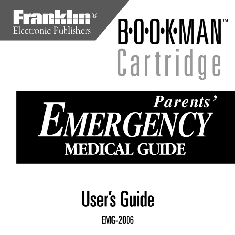 Franklin BOOKMAN EMG-2006 User manual