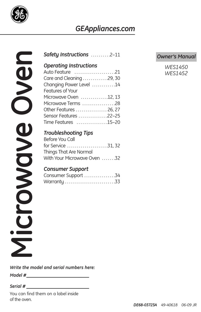 GE Appliances WES1450 User manual