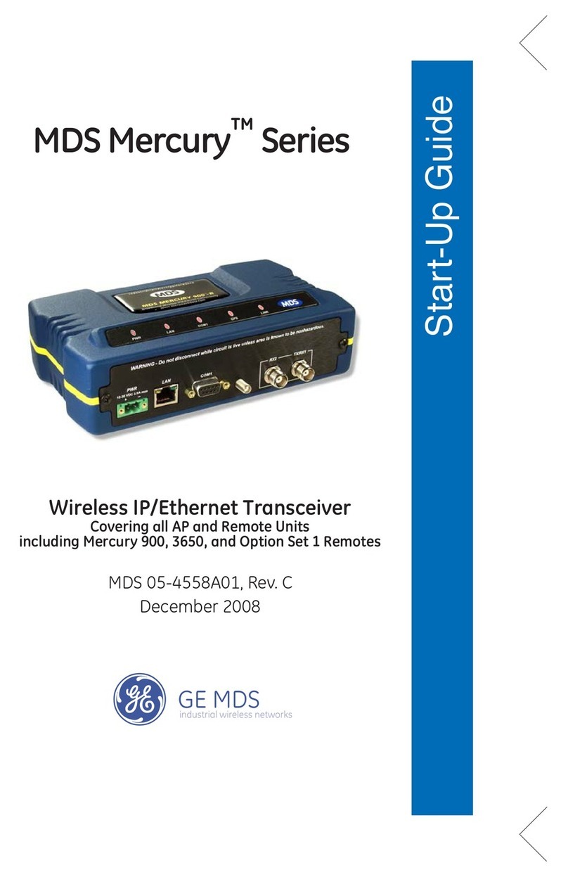 GE MDS MDS 05-4558A01 User guide