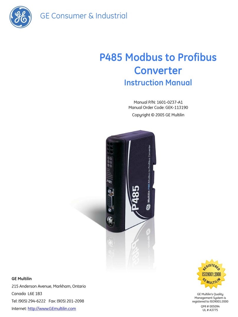 GE P485 instruction manual