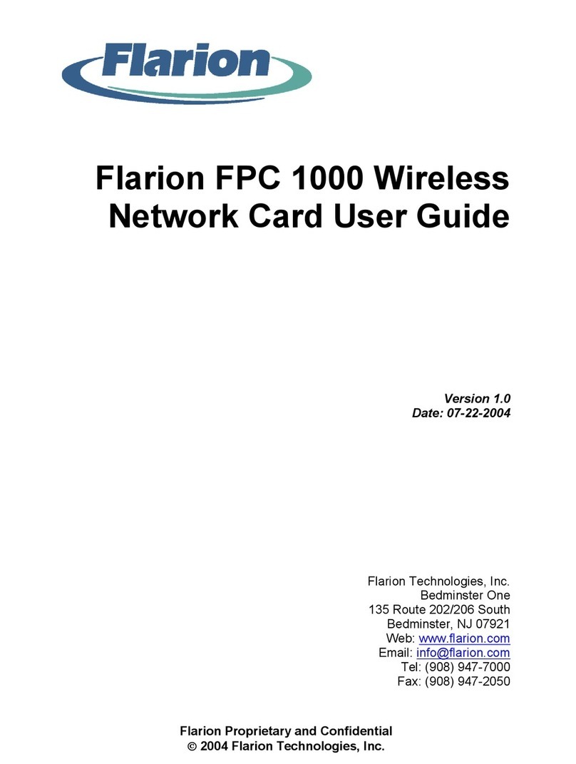 Flarion FPC 1000 User manual