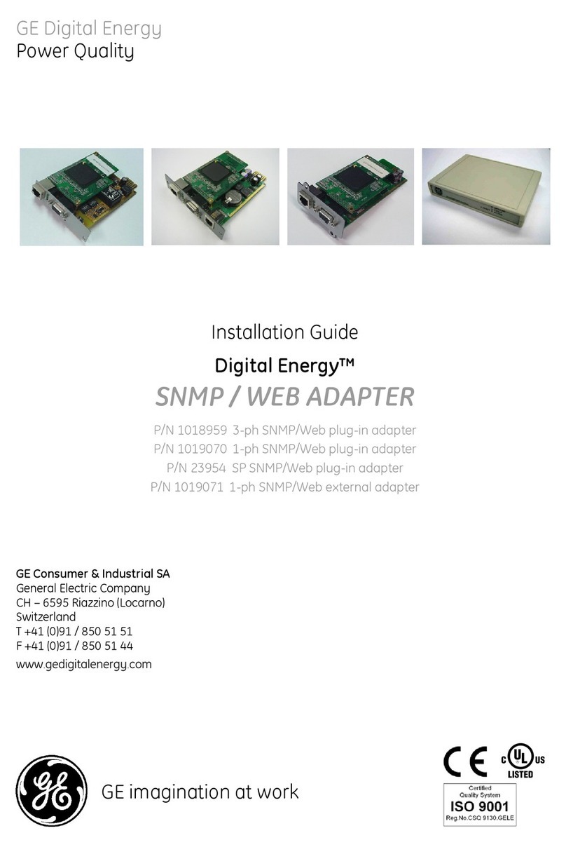 GE Digital Energy 1018959 User manual