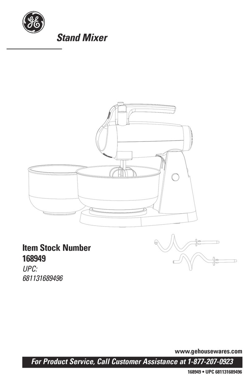 GE 168949 User manual