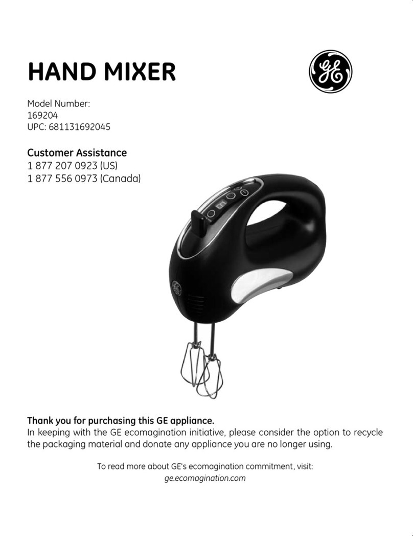 GE 169204 owner's manual