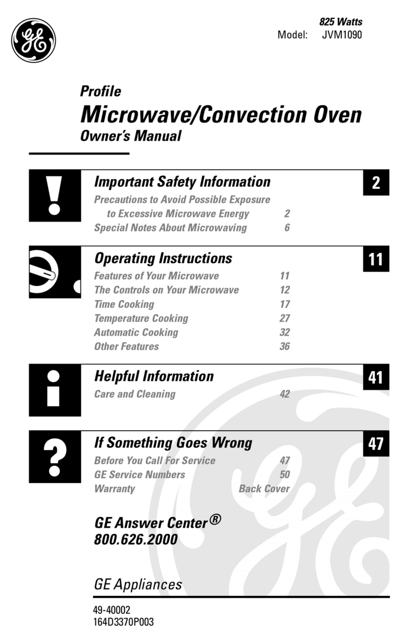 GE Profile 164D3370P003 User manual