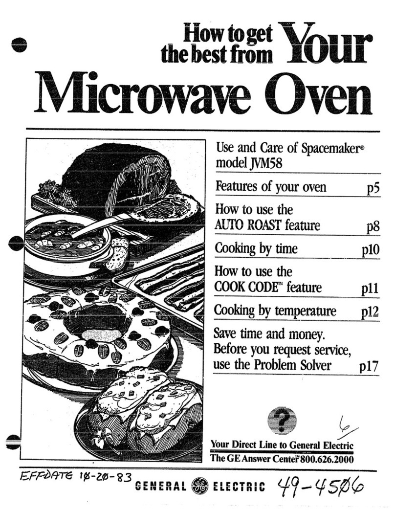 GE Spacemaker JVM58 User manual