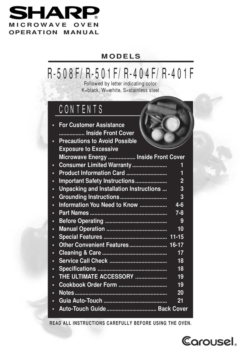 Sharp R-401F User manual Sharp R-401F User manual