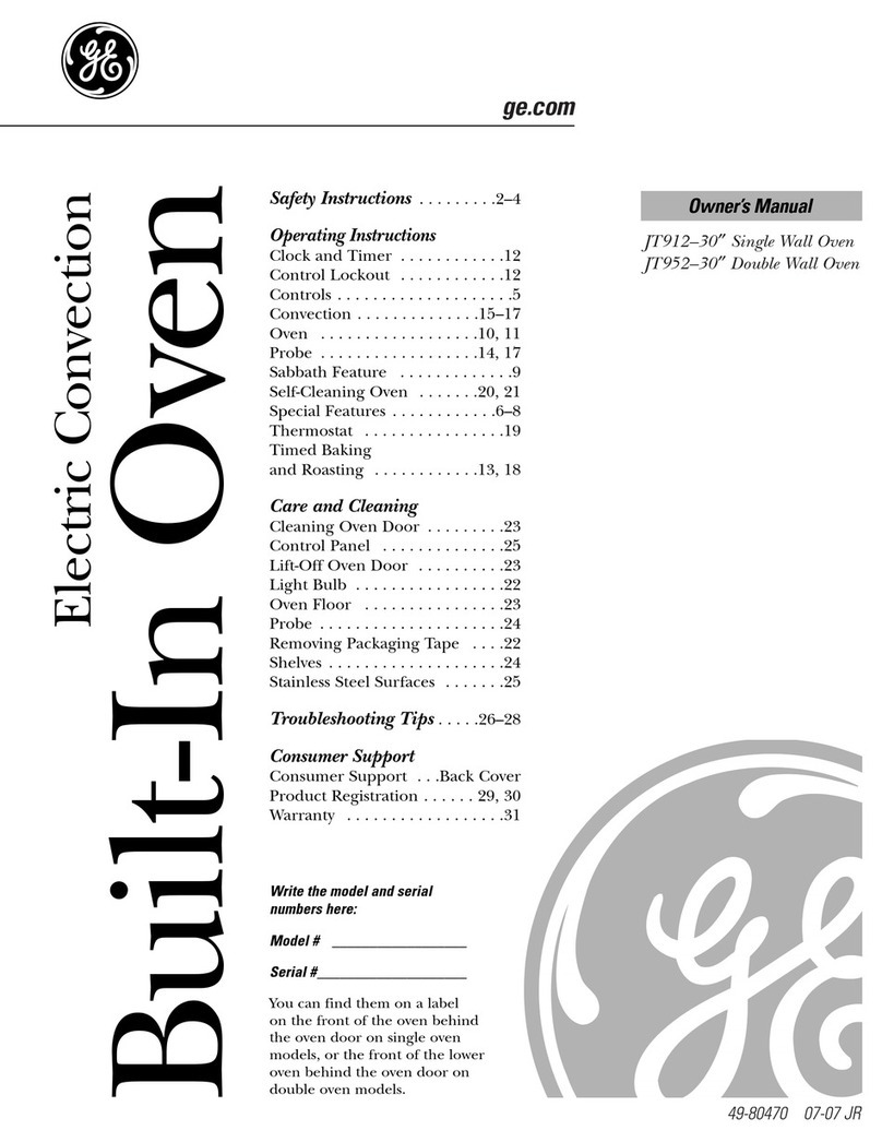 GE Profile JT952SKSS User manual
