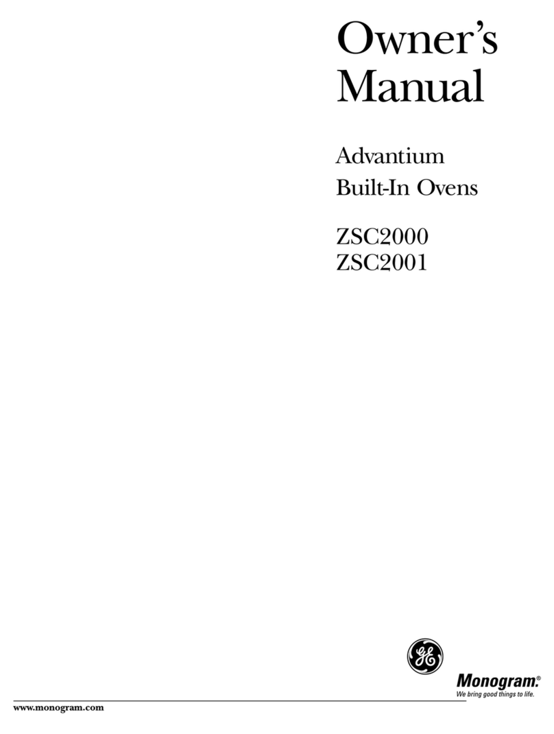 GE Advantium ZSC2001 Series User manual