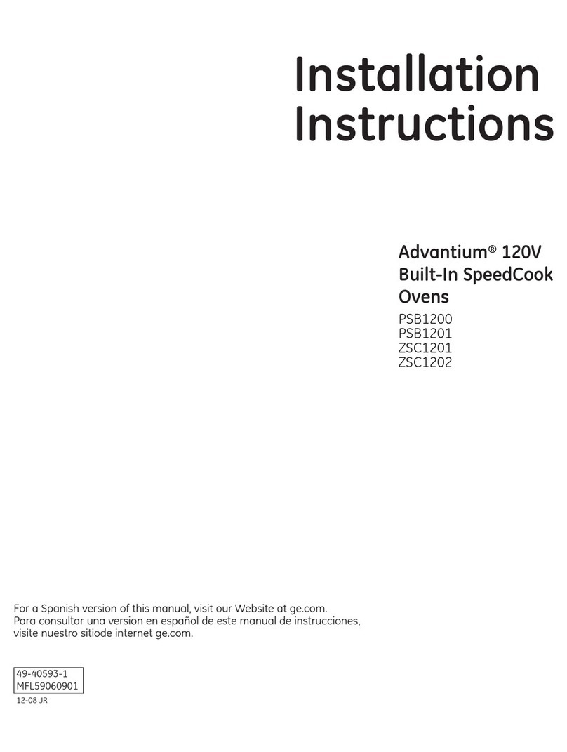 GE Advantium PSB1200BB User manual