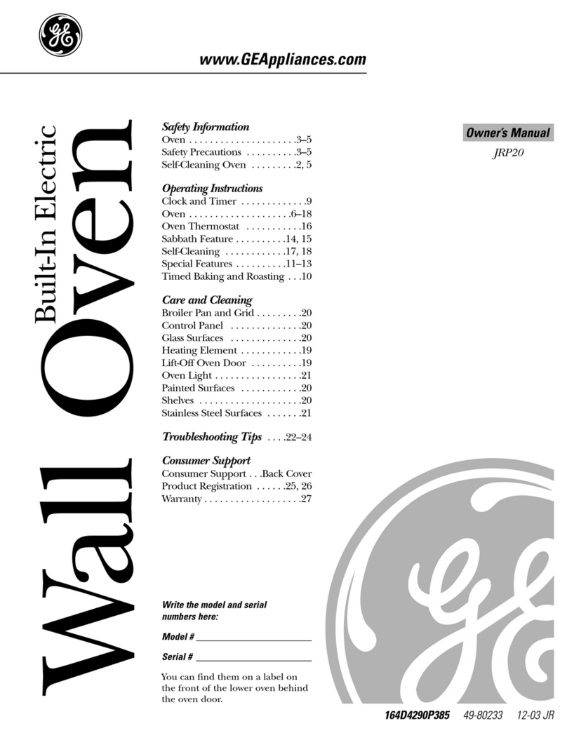 GE JRP20 User manual