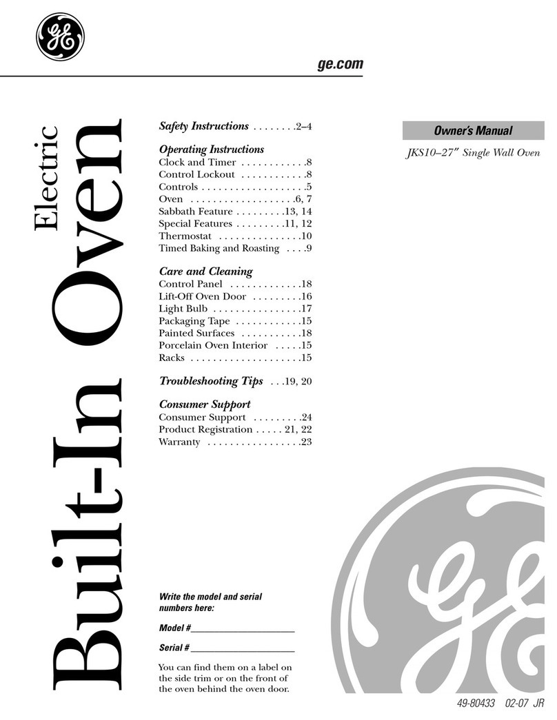 GE JKS1027 User manual