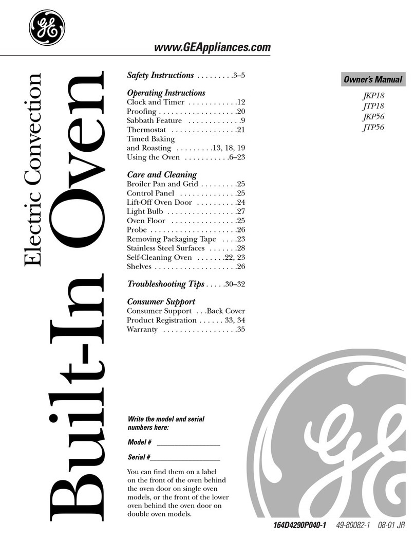 GE JKP18 Series User manual