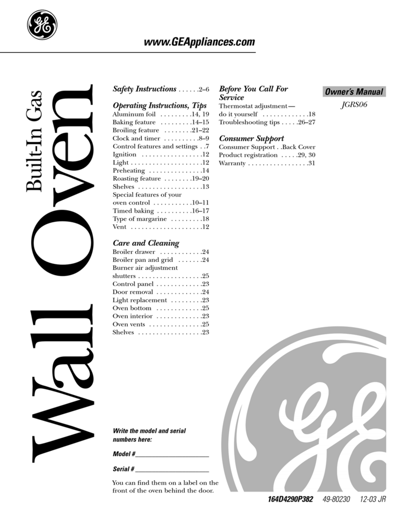 GE JGRS06 User manual