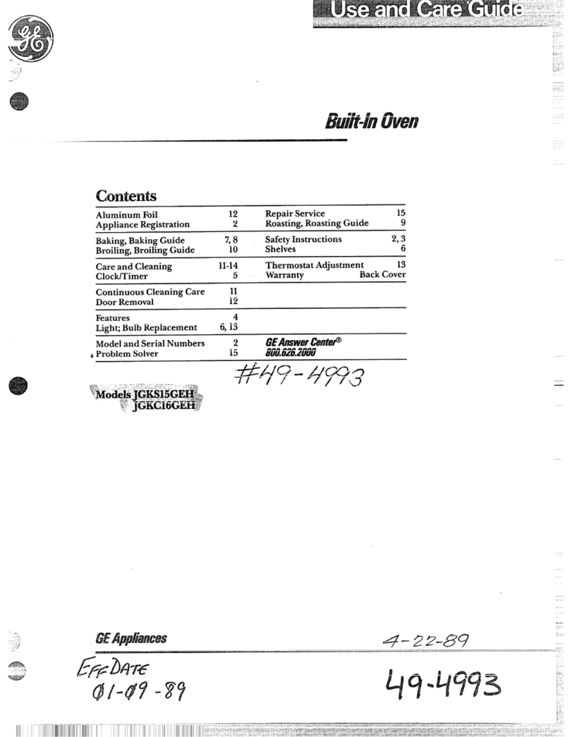 GE JGKS16GEH User manual GE JGKS16GEH User manual