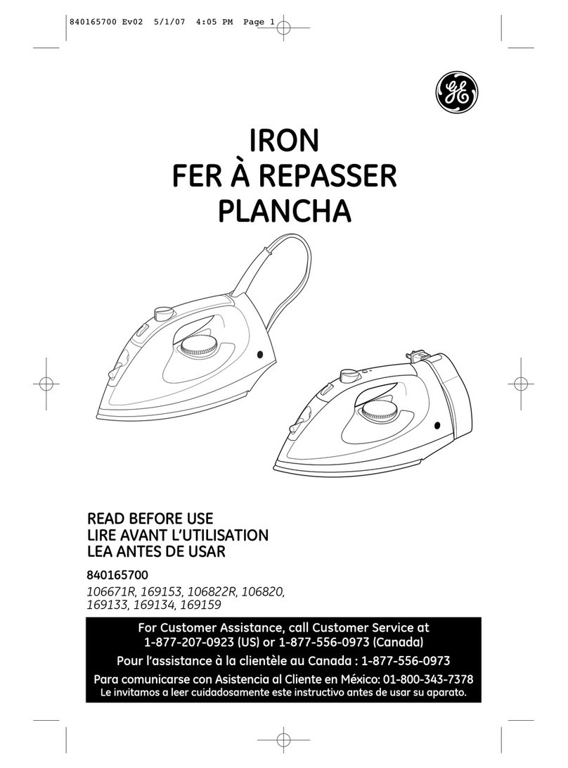 GE 169153 User manual