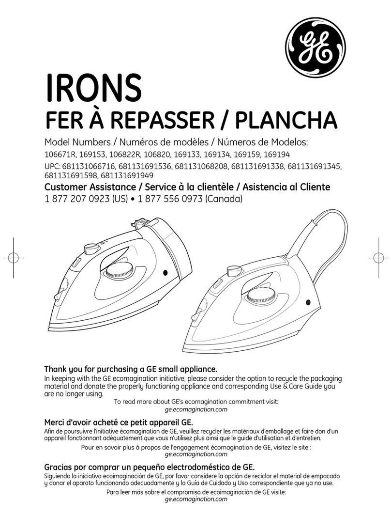 GE 169153 User manual