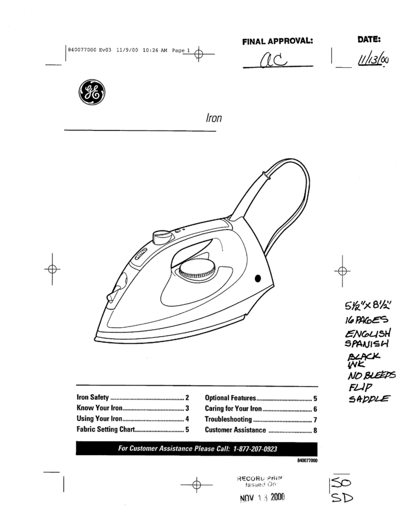 GE 106761 User manual
