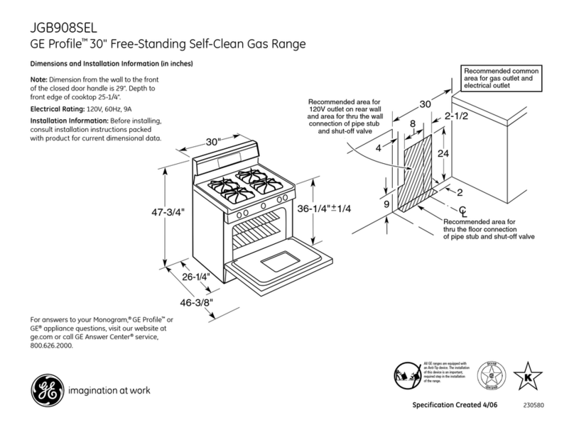 GE Profile JGB908SELSS User instructions