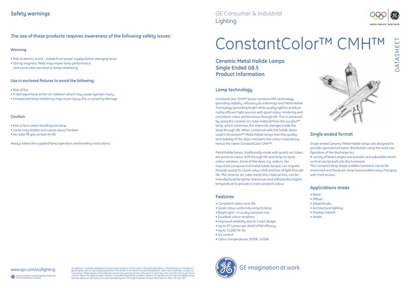 GE ConstantColor CMH G8.5 User manual