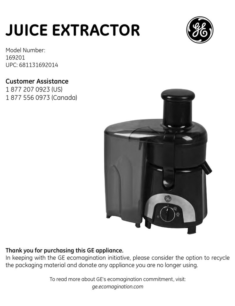 GE 169201 owner's manual