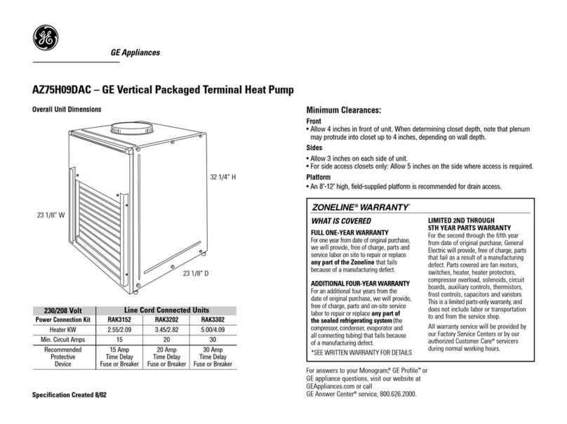 GE AZ75H09DAC User manual GE AZ75H09DAC User manual