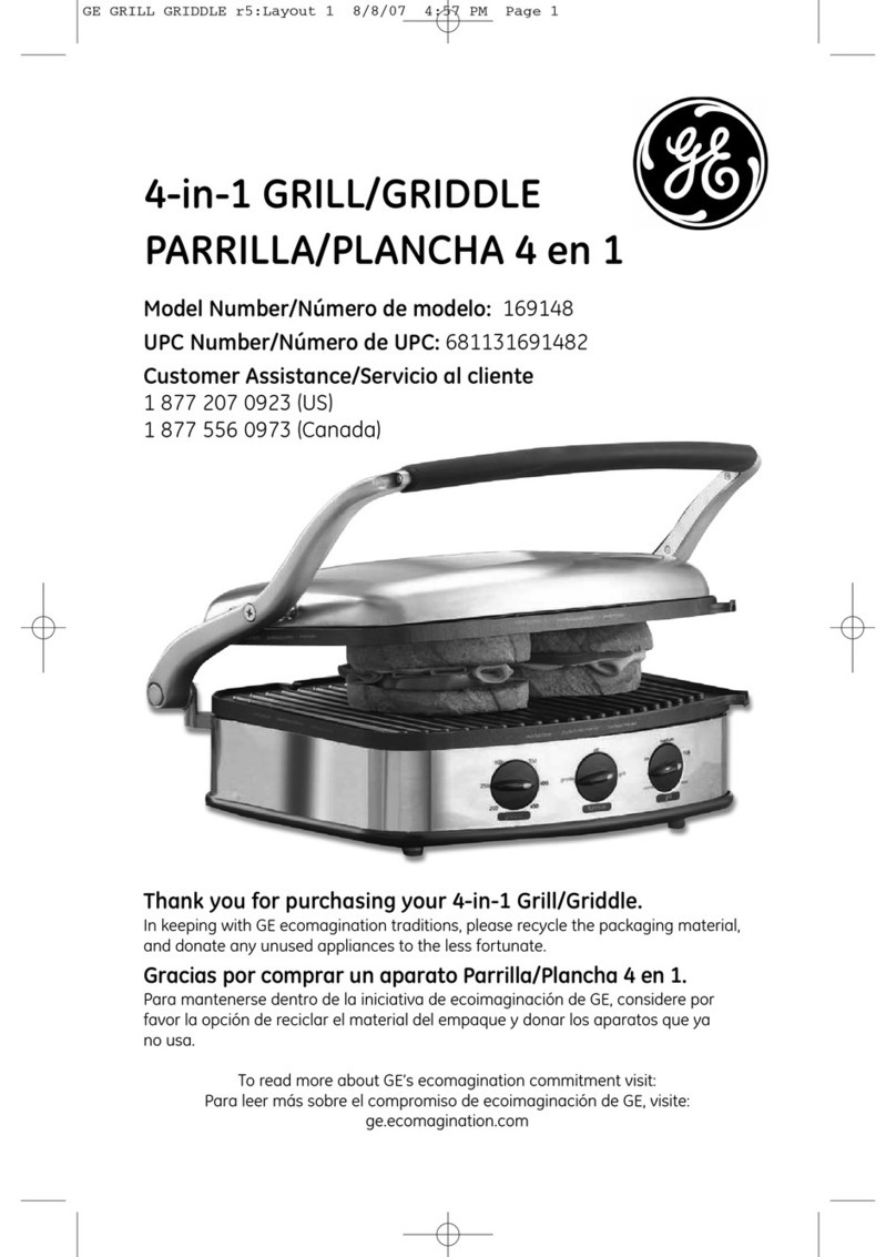 GE 169148 User manual