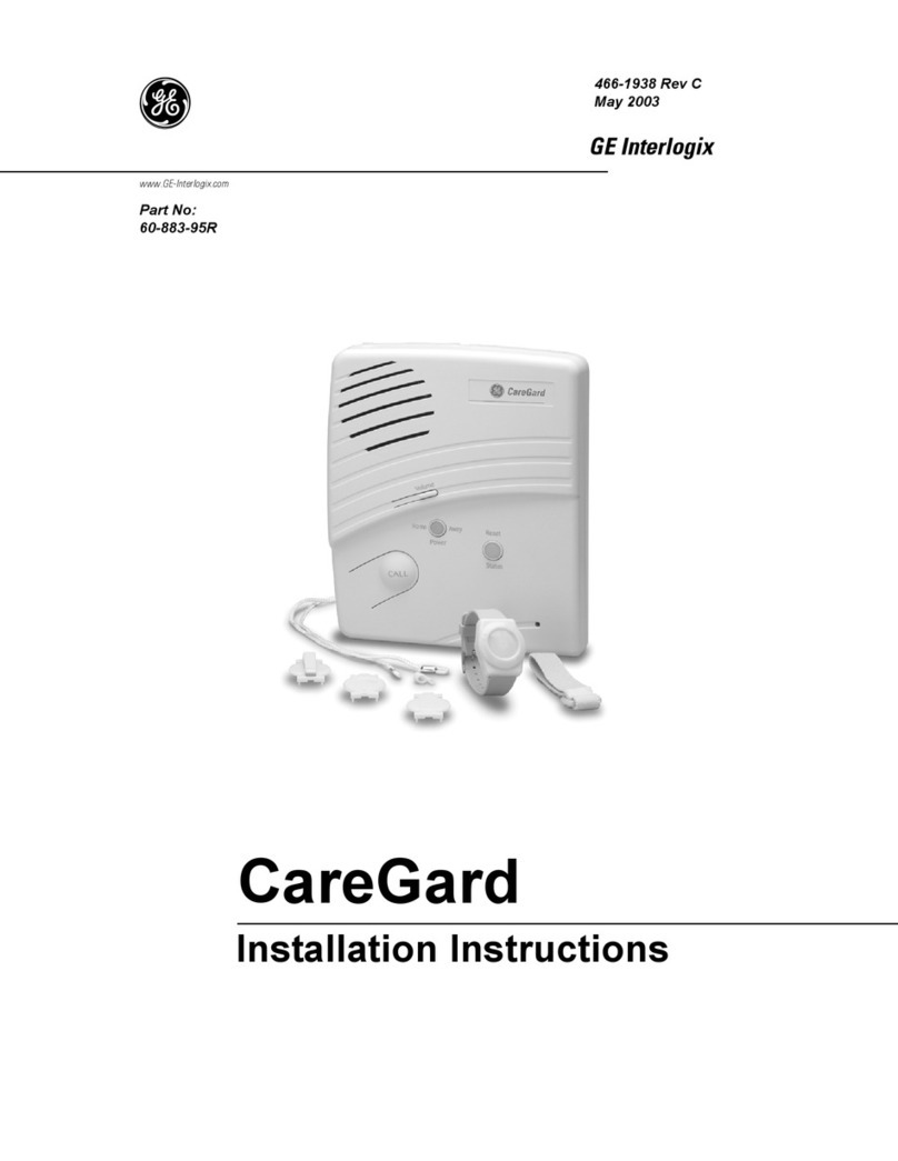 GE Interlogix CareGard 60-883-95R User manual
