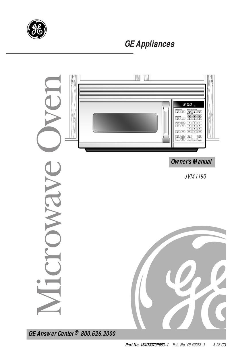 GE JVM1190 User manual