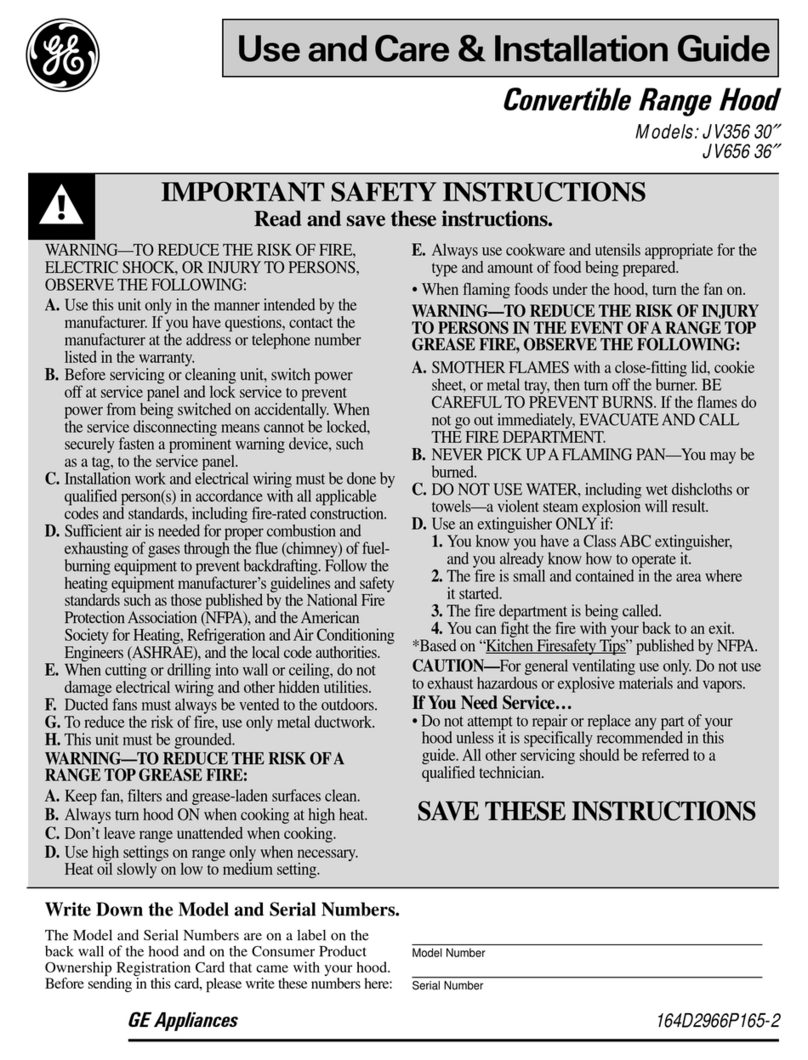 GE JV356 30 Technical manual