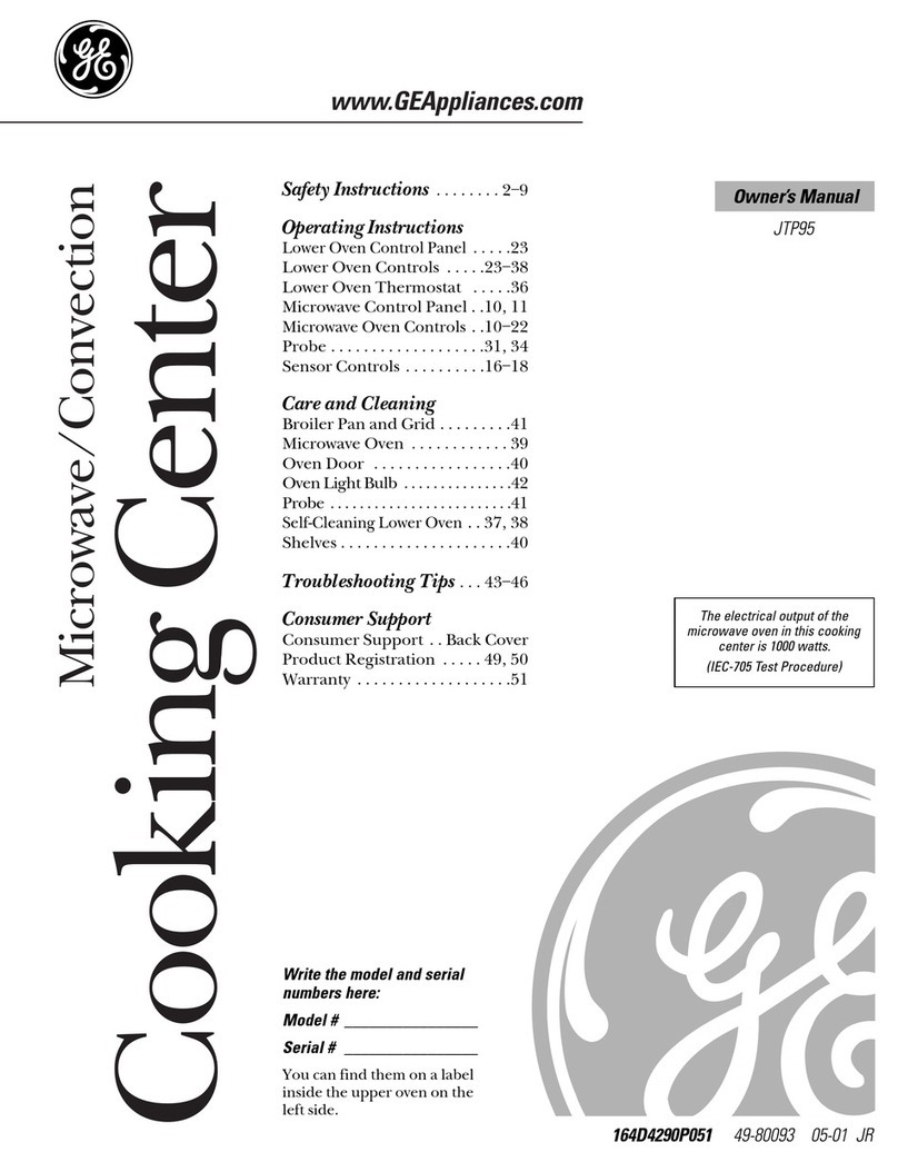 GE JTP95 User manual