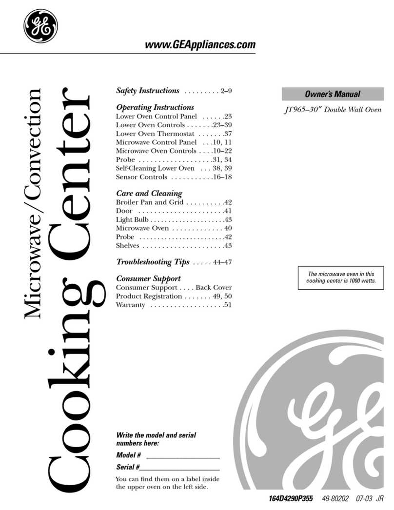GE JT965 User manual