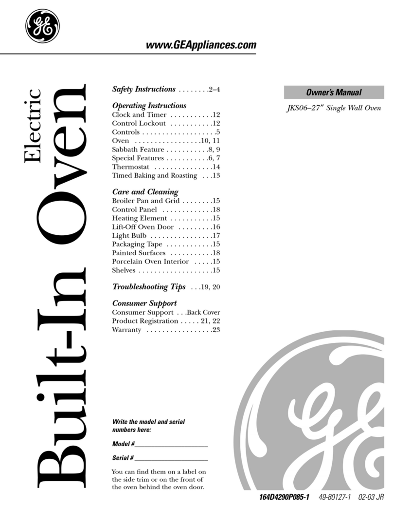 GE JKS0627 User manual GE JKS0627 User manual