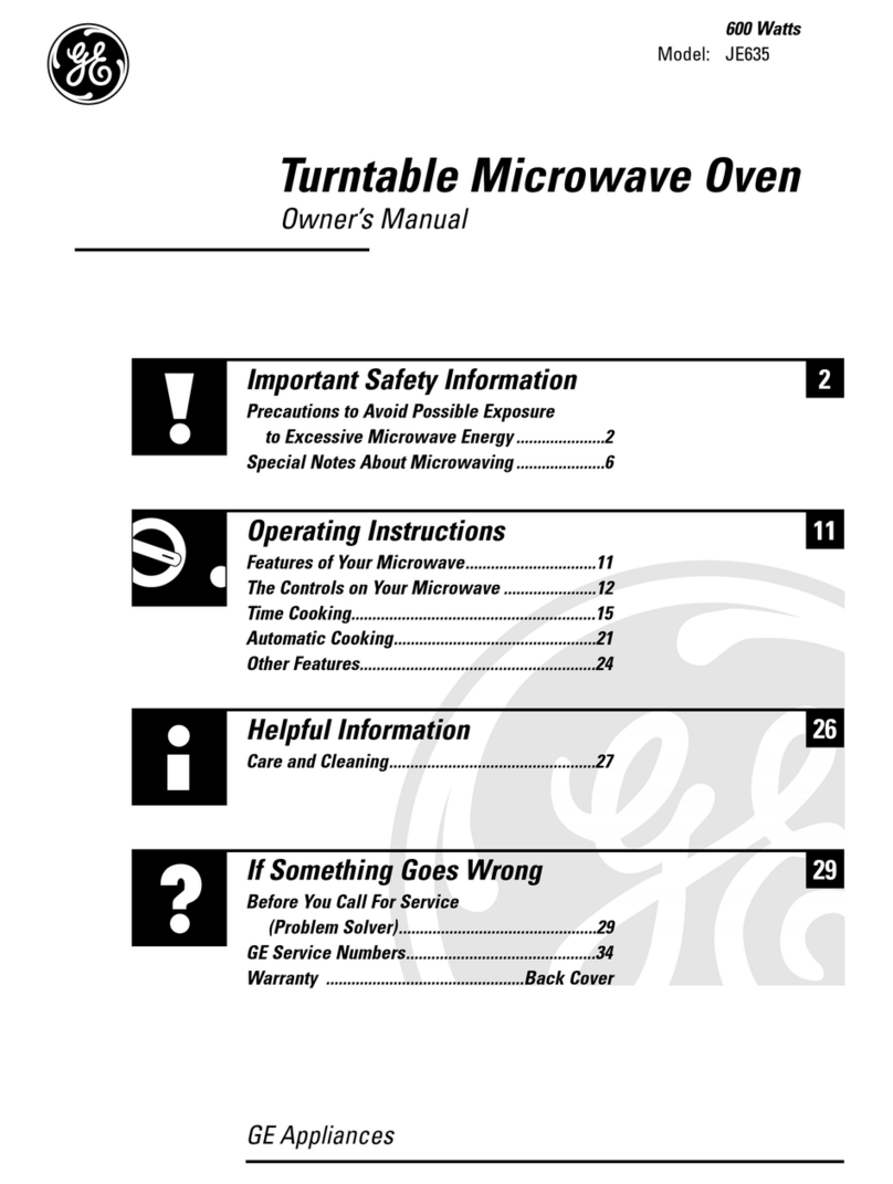 GE JF635 User manual