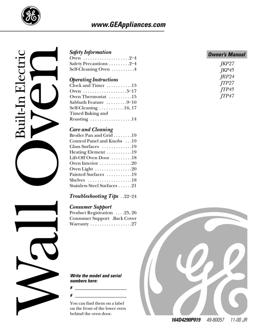GE JKP27 Series User manual