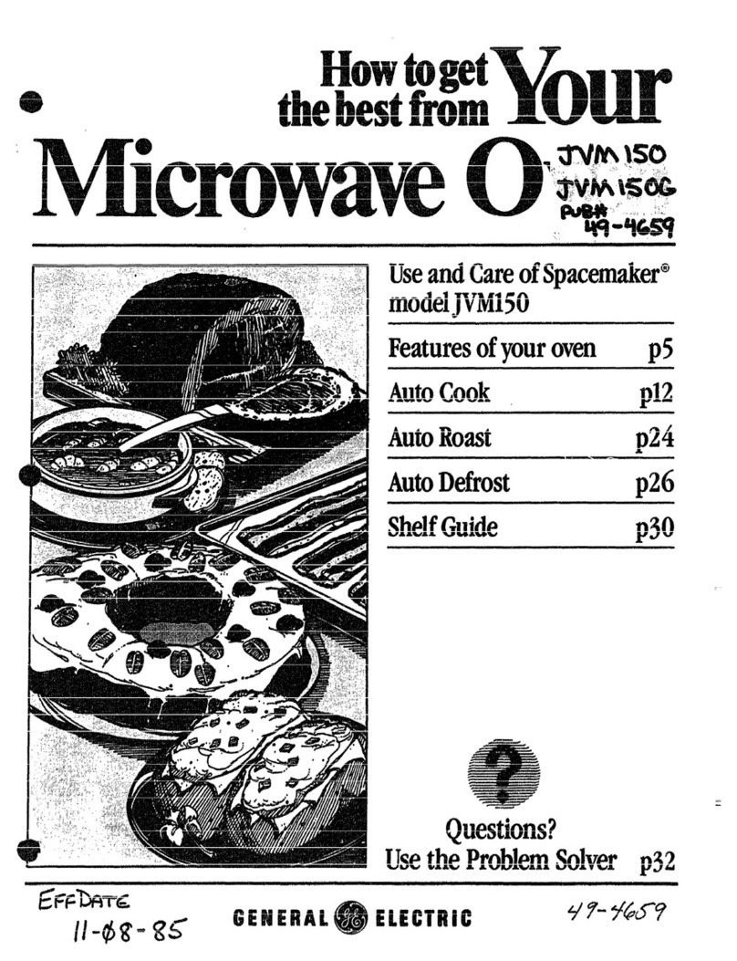 GE Spacemaker JVM150 Installation instructions