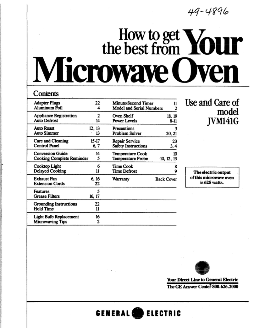 GE JVM141G Installation instructions
